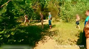 flashing lingerie in open fitting room people watching me! 😏👀