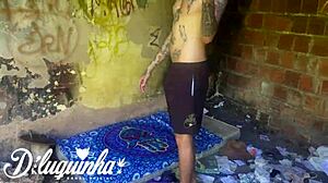 Fucking Naughty Woman Risks Public Exposure Almost Caught By Homeless Onlookers