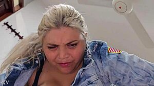 rich old dude drills golden blonde's tight ass deep