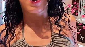 gabi flores, 18yo latina, sits deep on big black cock?