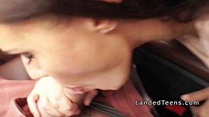 i picked up shaved teen hitchhiker fucked her ass anal in car