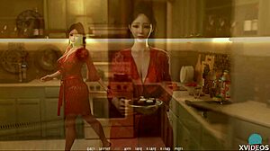 wet horny asian babes in lingerie roleplay close-up