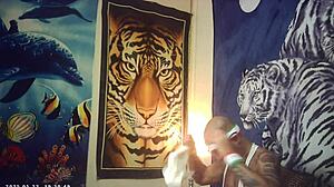 Italian bombshell milf's tight pussy pounds machine backstage first time