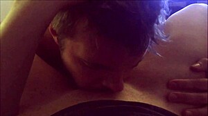 naughty reverse pov: tongue dives deep into her wet pussy