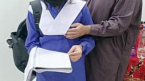 Pakistani Schoolgirl Surrenders to Stepfather's First Forbidden Thrust