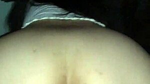 Petite latina teen rides big cock cowgirl bareback pov