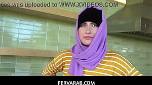 pervarab dives into angeline red's wet teen pussy with deepthroat handjob fantasy