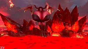 HUGE TITS Maggie’s Halloween Tease