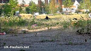 Blonde Teen Carly Rae Upskirt Voyeur Masturbation in Public Skirt