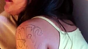 morena with big tits and ass fucks hard on rocking chair in hardcore interracial session