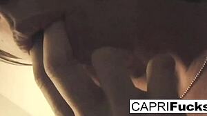 Capri loves sucking big cocks and taking cumshots deep