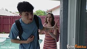 i spied on stepmom's bisexual creampie with blonde milf