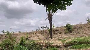 wanna worship this huge tits chubby ass girlfriend deep in the forest?