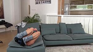 bubble butt amirah gets festive mmf dp creampie party