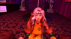 Rogue's Caring Tease In Purple Dream VR Bunny Cosplay Game