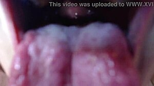 giantess fantasy chews tiny guy mouth play