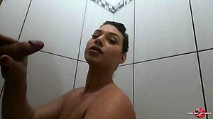 that sensual bath with the hottest brunette on xvideos... damn red hot!