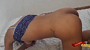 Skinny Latina Lesbians Bend Over For Doggy Anal