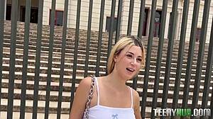 Petite Spanish Blonde Angelique Lapiedra Craves American Cock Pov