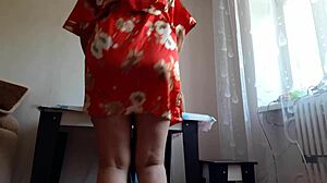 GF'S MOM STRAPON FUCKS ME LOUD WHILE SHE SHOPS!