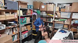 😍 extra cute taylor caught stealing now fucked hard doggystyle in backroom! 🔥