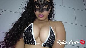 raissa conte sucks dick fucks pussy and ass with plug