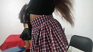 hot latina students ditch class to twerk in lingerie