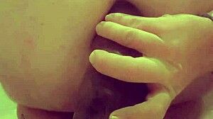 Mostevie rides big black toy as mistress films homemade session