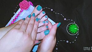 Young babe's foot massage turns into wild homemade orgasm fetish!