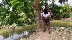 wanna worship this huge tits chubby ass girlfriend deep in the forest?