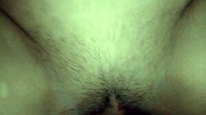 my sticky cum blasts deep into her shaved tight pussy