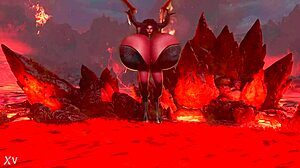 HUGE TITS Maggie’s Halloween Tease