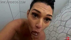 that sensual bath with the hottest brunette on xvideos... damn red hot!