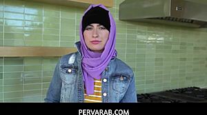 pervarab dives into angeline red's wet teen pussy with deepthroat handjob fantasy