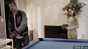 yo, that perv grabs timid teen reporter Aften Opal for rough taboo fuck