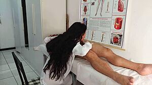 Nurse Watches Patient's Unexpected Huge Erection During Hospital Checkup