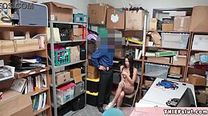 😍 extra cute taylor caught stealing now fucked hard doggystyle in backroom! 🔥