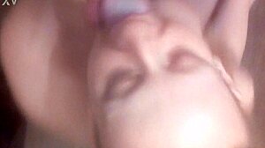 horny slut sucks cock deep then anal handjob creampie finish 🍆🍑💦