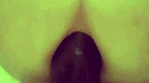 Mostevie rides big black toy as mistress films homemade session