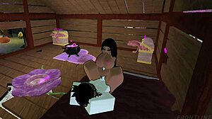 lightskin slut begs for monster cock then gets pounded balls deep doggystyle