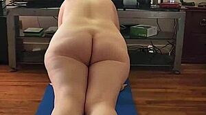 Nothing beats these big tits and pussies flexing in naked yoga for epic jerking