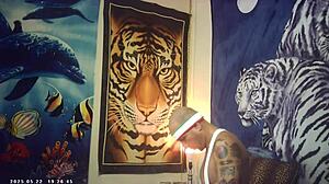 Italian bombshell milf's tight pussy pounds machine backstage first time