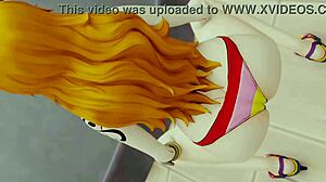 nami shakes twerks her juicy redhead bikini ass sexy