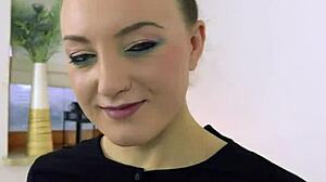 Sexy Big Ass Euro in Lingerie Stocks Toys Dildo Up Her Hole HD