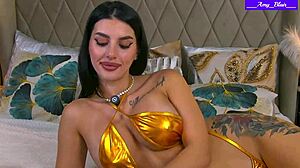 i can't resist amy blair's big tits lingerie tease