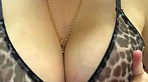 Slut Stepmom Flashes Big Milky Tits in Shower Masturbation