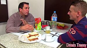 Mariana Lins' trans ass creampied after bareback threesome! 🍑💦👩‍❤️‍💋‍👩