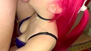 Słodka laska 18+ facefucked lizana dupska pije spermę po drażnieniu