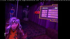 Rogue's Caring Tease In Purple Dream VR Bunny Cosplay Game