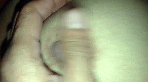 my sticky cum blasts deep into her shaved tight pussy